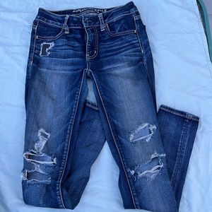 American Eagle ripped jeans